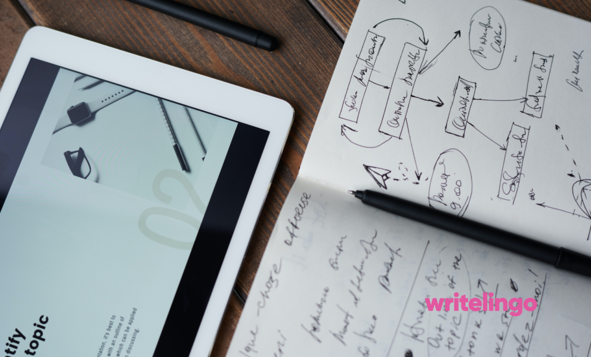 Conceptualising strategy that leads to effective marketing on a tablet and notebook